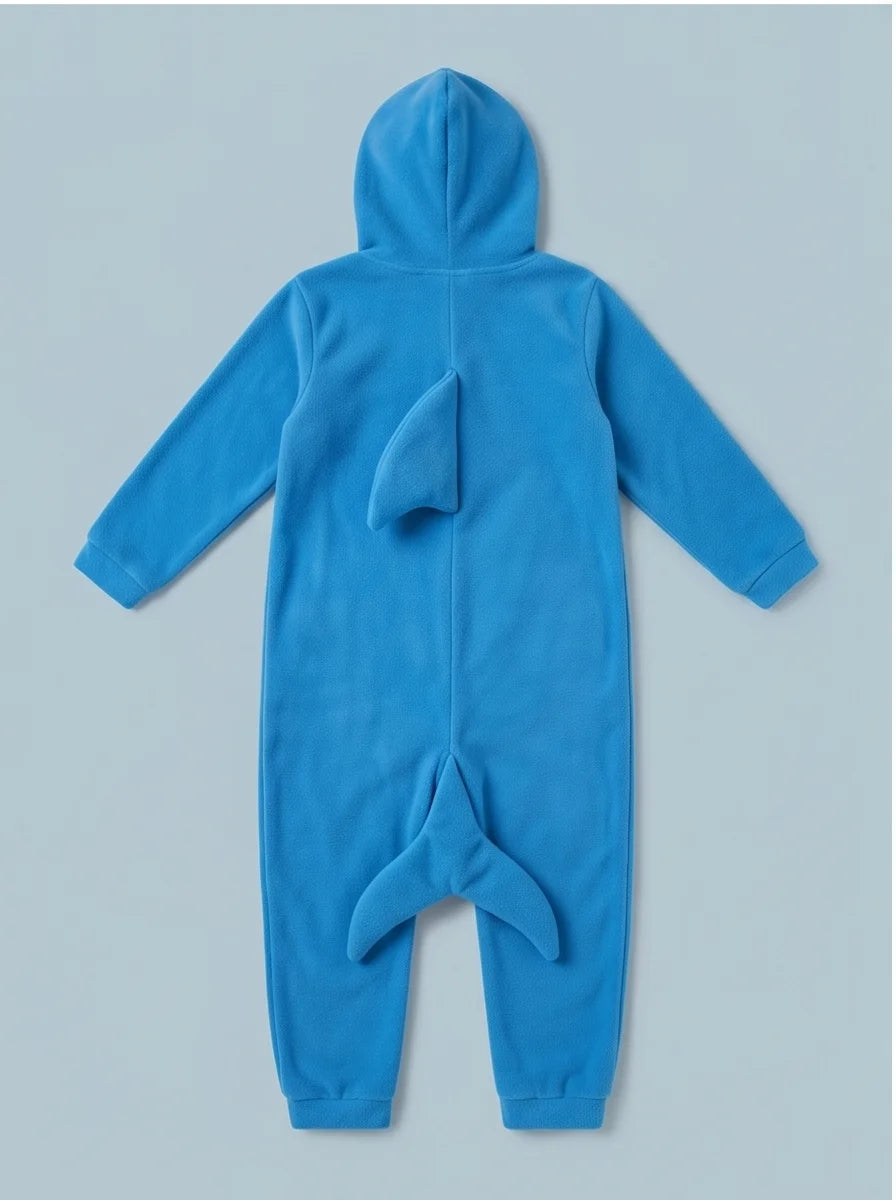 Kigurumi Infantil Tubarão Azul