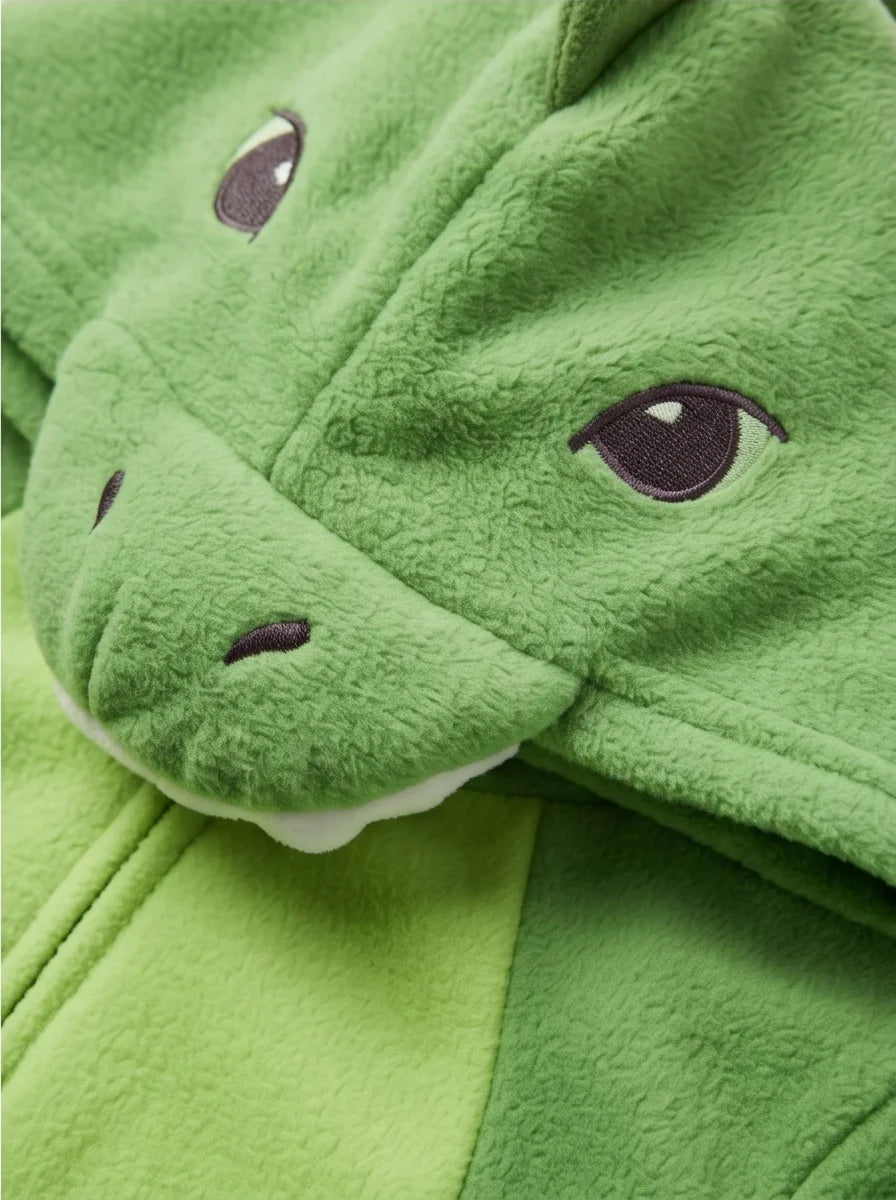 Kigurumi Infantil Dinossauro Verde