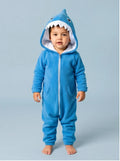 Kigurumi Infantil Tubarão Azul