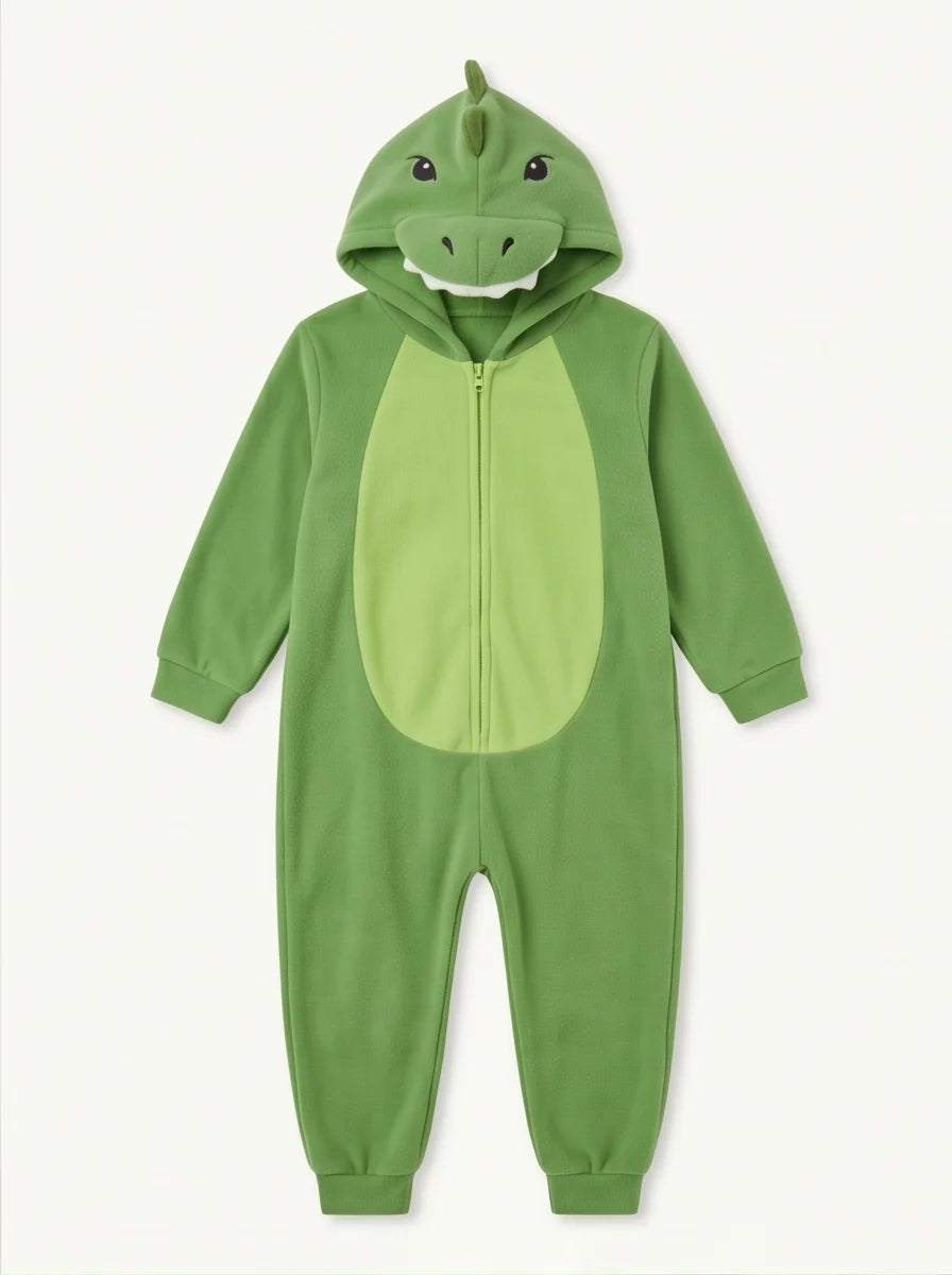Kigurumi Infantil Dinossauro Verde