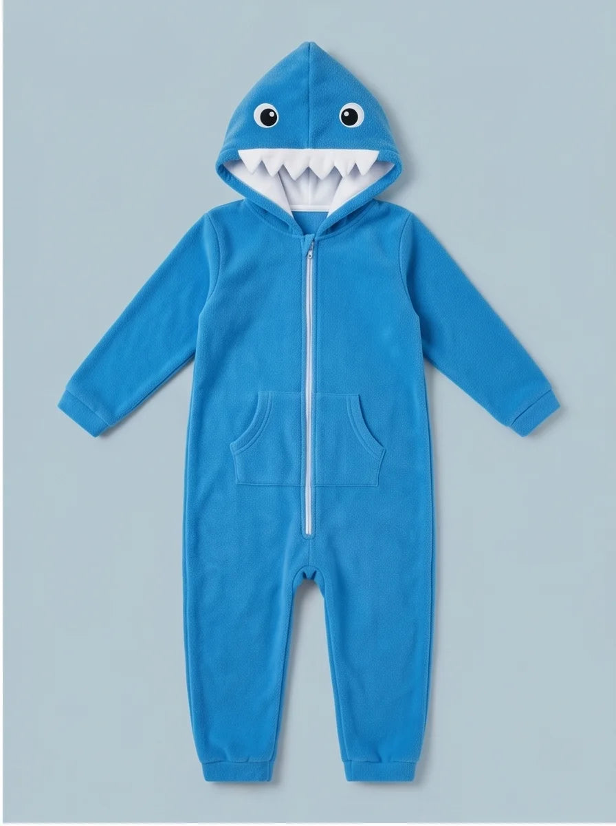 Kigurumi Infantil Tubarão Azul