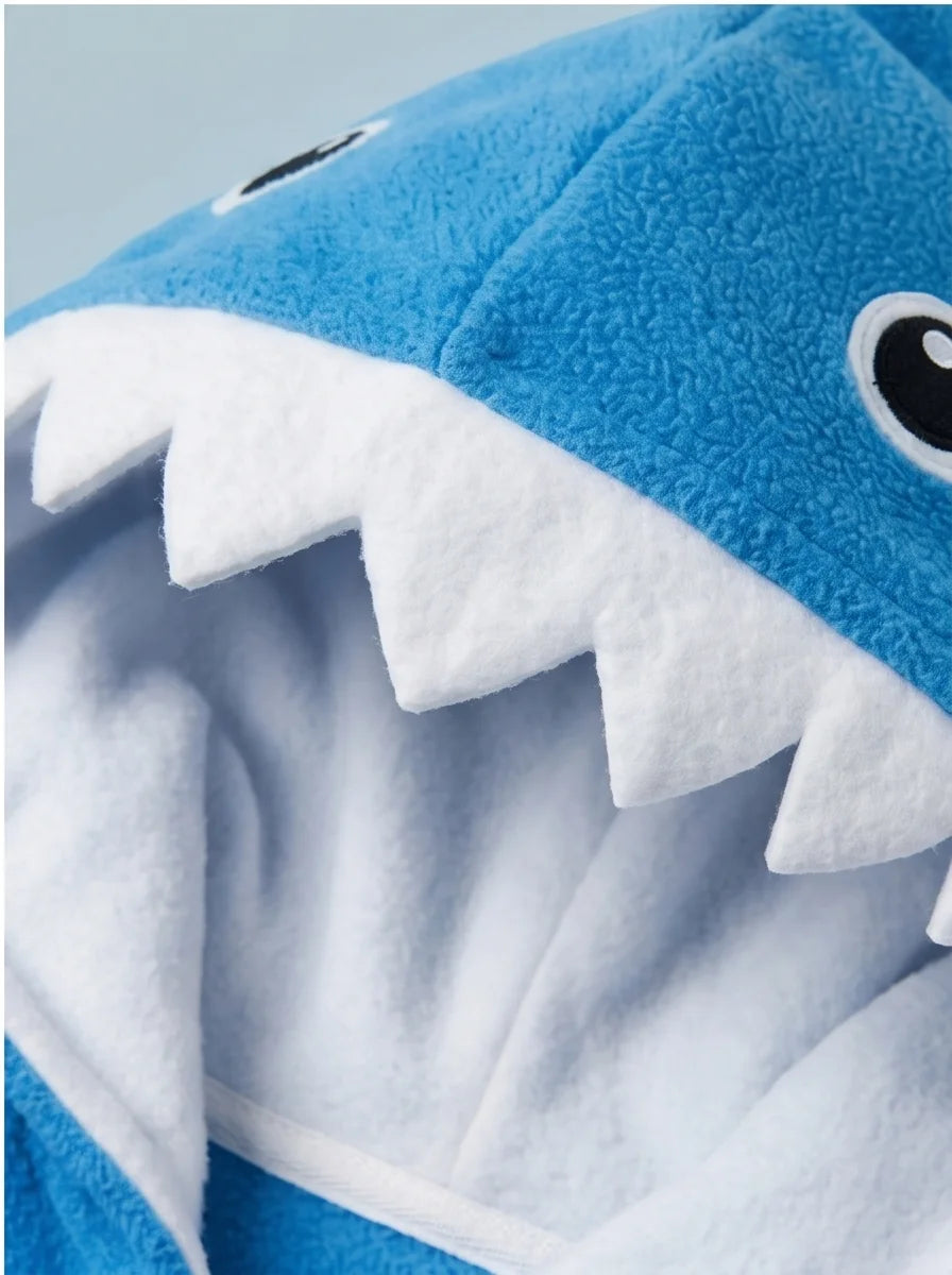 Kigurumi Infantil Tubarão Azul