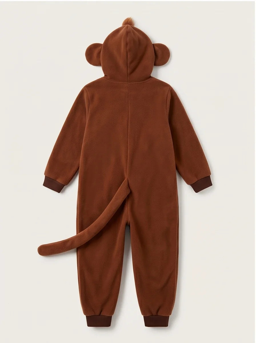 Kigurumi Infantil Macaco Marrom