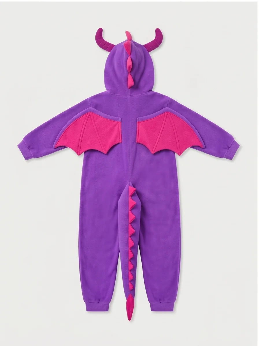 Kigurumi Infantil Dragão Roxo