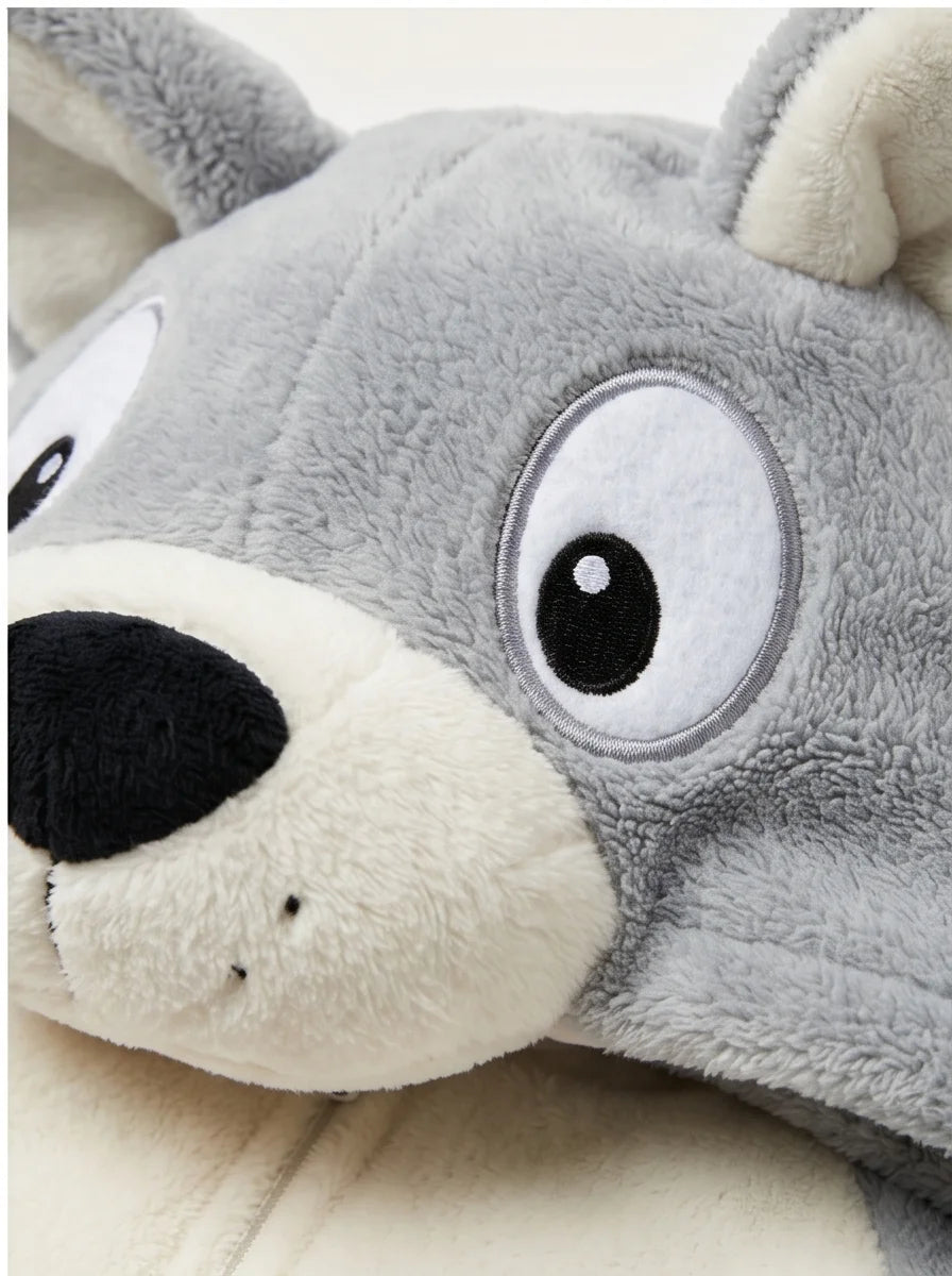 Kigurumi Infantil Lobo Cinza