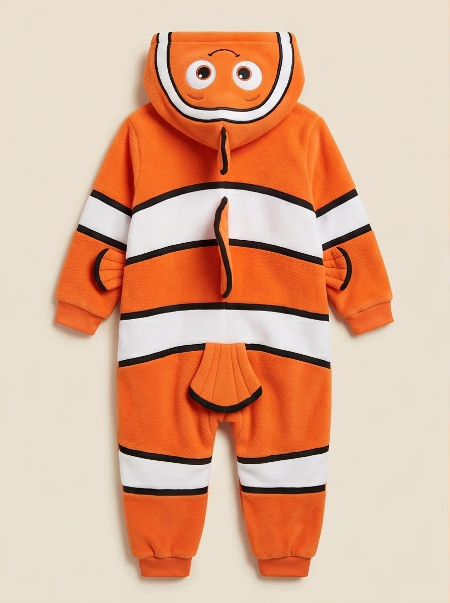 Kigurumi Infantil Peixinho Listrado Laranja