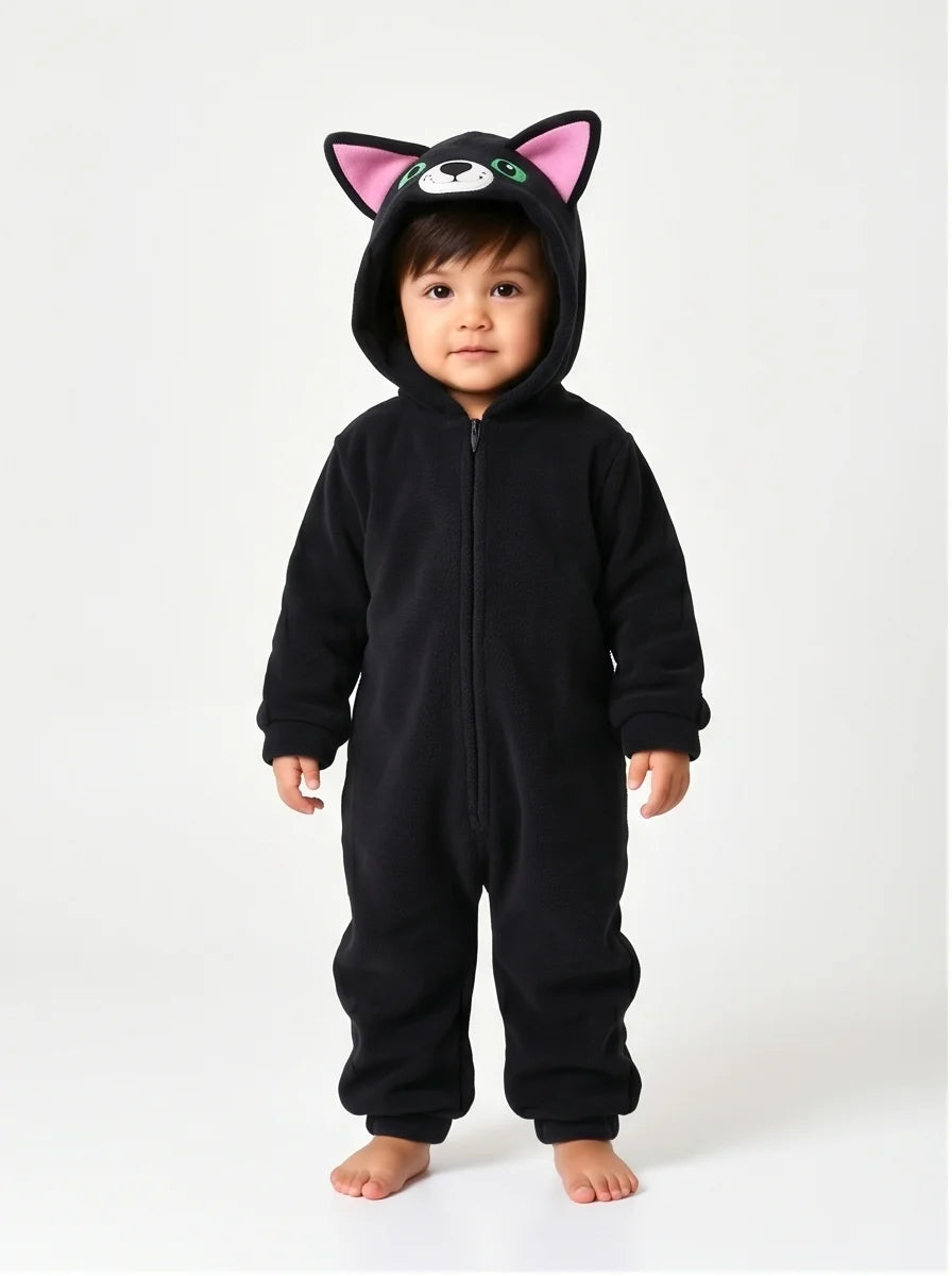 Kigurumi Infantil Gatinho Preto