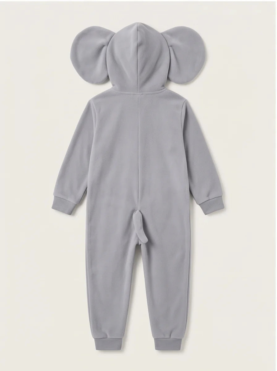Kigurumi Infantil Elefante Cinza