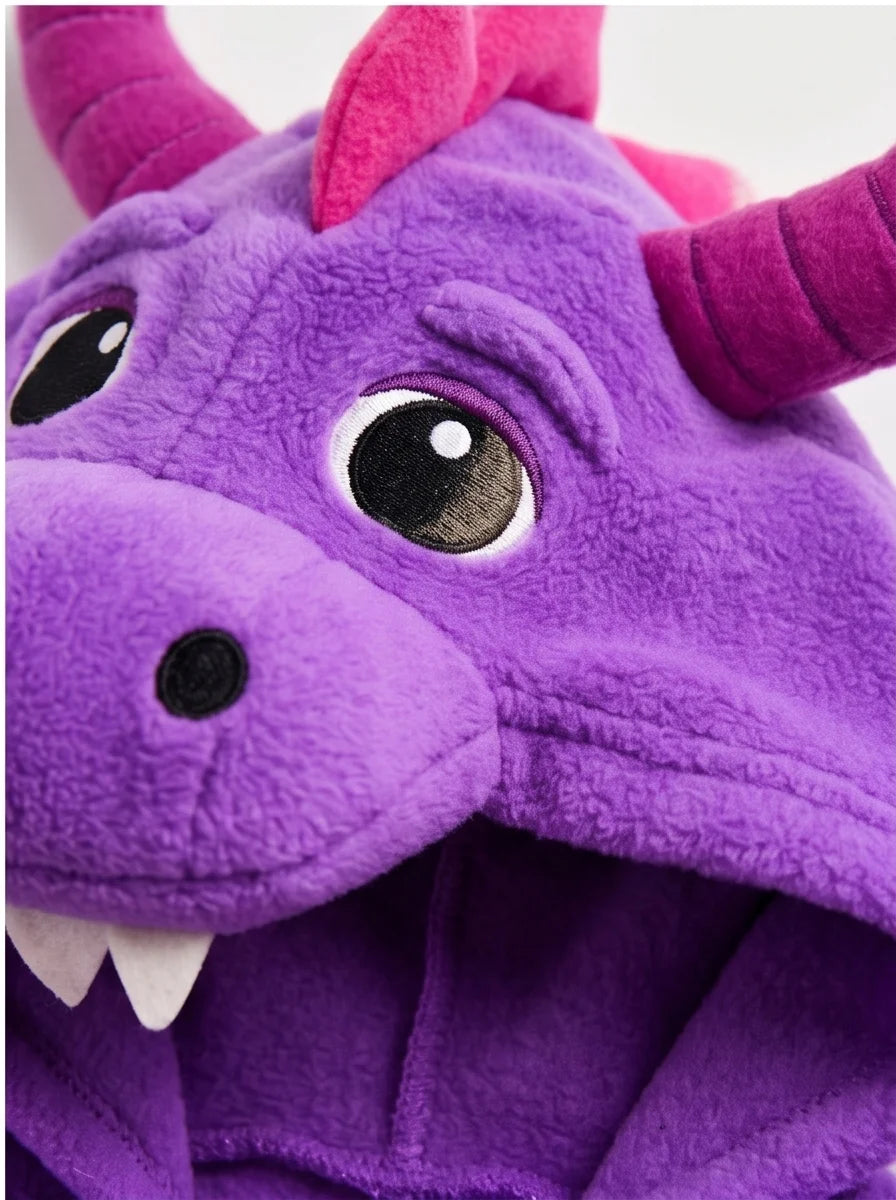 Kigurumi Infantil Dragão Roxo