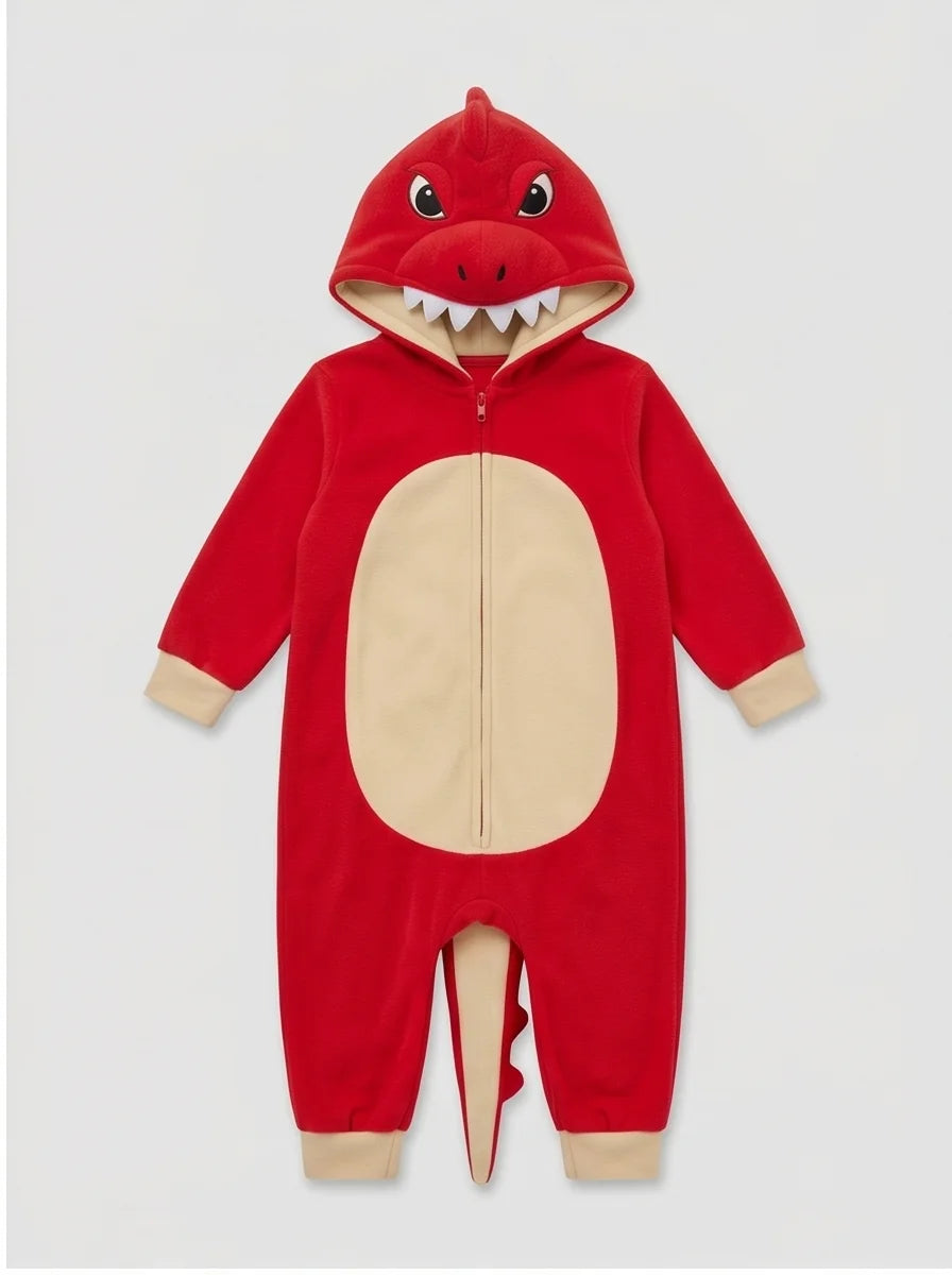 Kigurumi Infantil T-Rex Vermelho