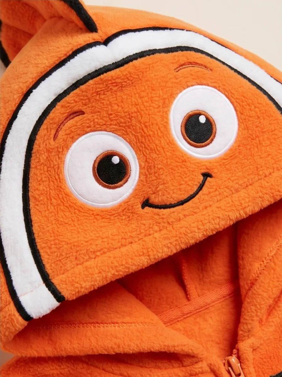 Kigurumi Infantil Peixinho Listrado Laranja