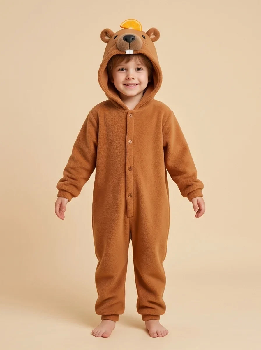 Kigurumi Infantil Capybara Brainrot