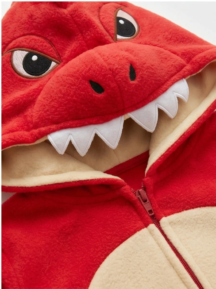 Kigurumi Infantil T-Rex Vermelho