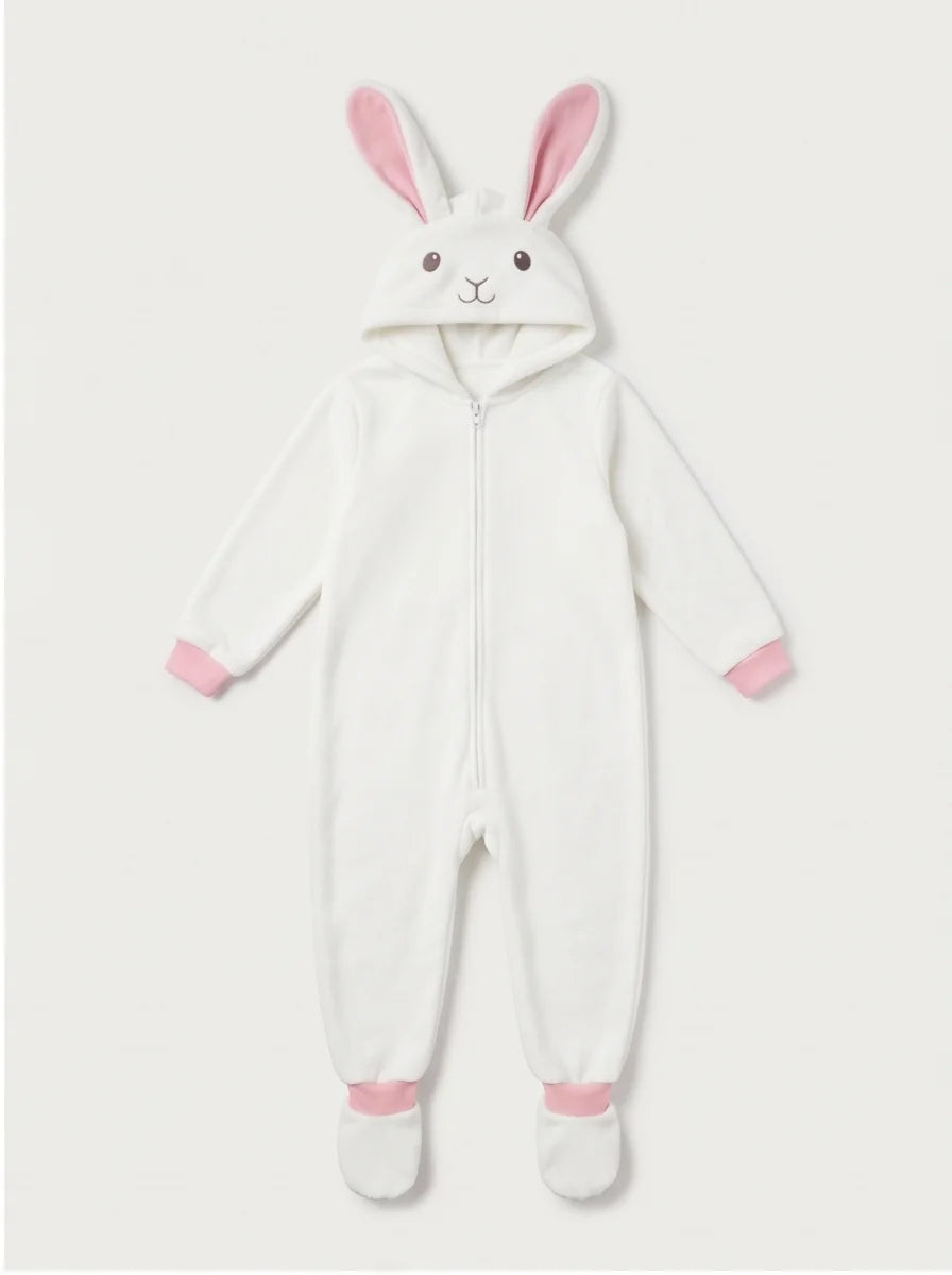 Kigurumi Infantil Coelho Branco