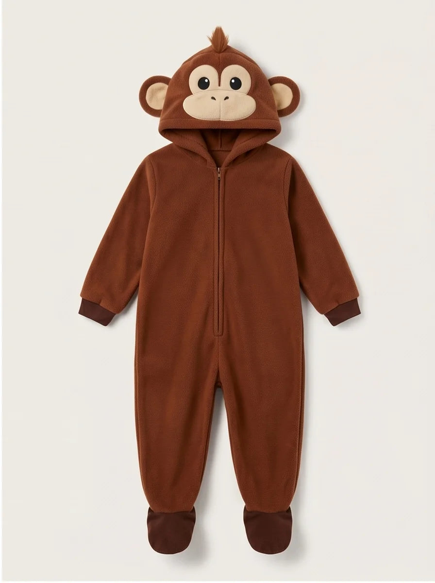 Kigurumi Infantil Macaco Marrom