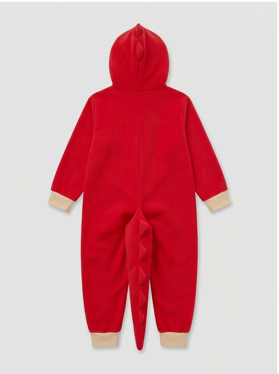 Kigurumi Infantil T-Rex Vermelho
