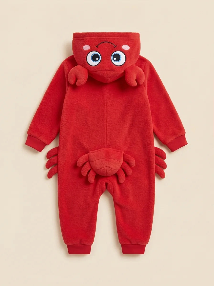 Kigurumi Infantil Caranguejo Vermelho