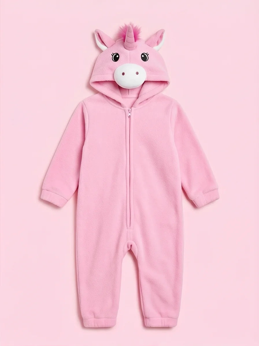 Kigurumi Infantil Unicórnio Rosa