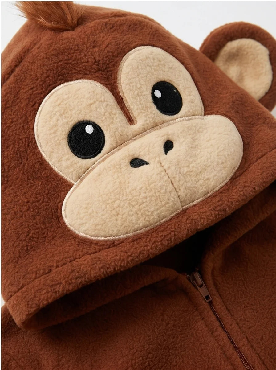 Kigurumi Infantil Macaco Marrom