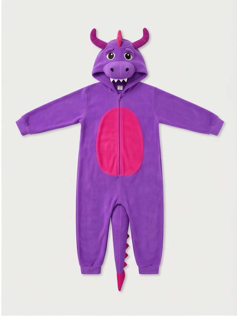Kigurumi Infantil Dragão Roxo