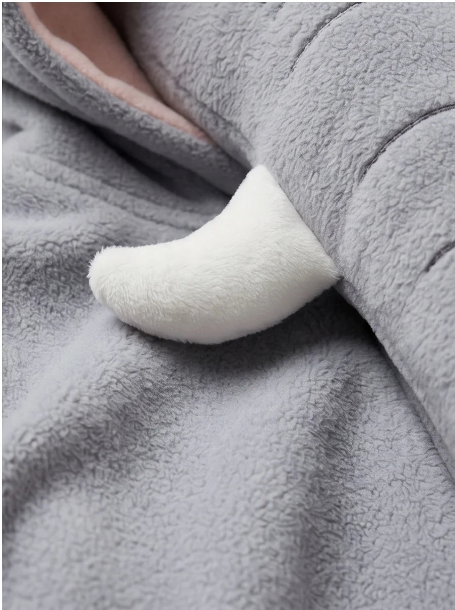 Kigurumi Infantil Elefante Cinza
