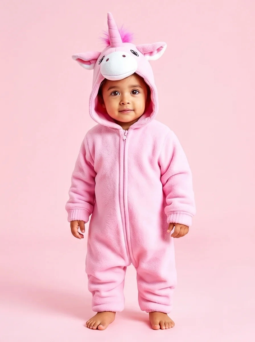 Kigurumi Infantil Unicórnio Rosa