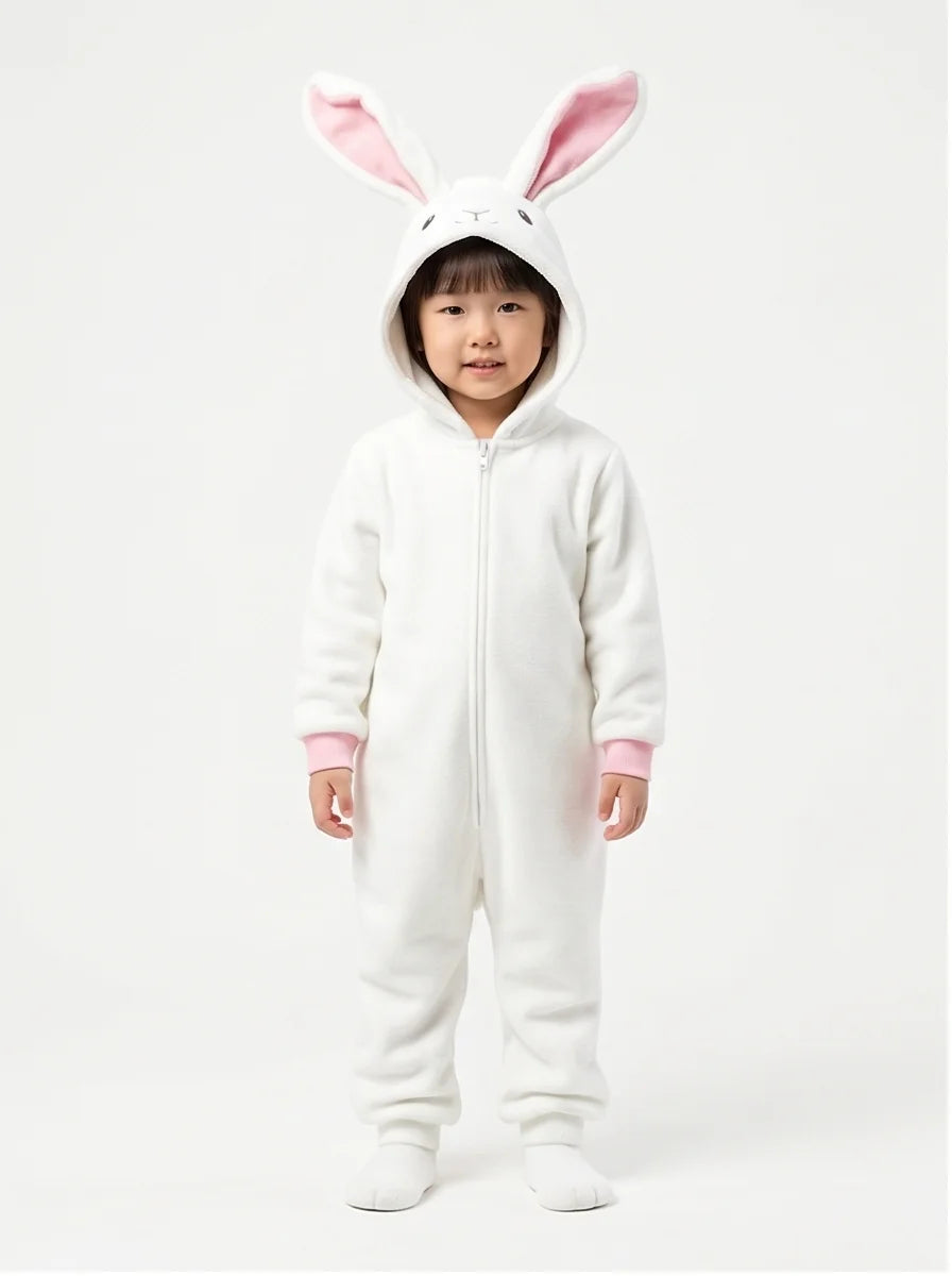 Kigurumi Infantil Coelho Branco