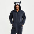 Kigurumi Lobo Sombrio adulto